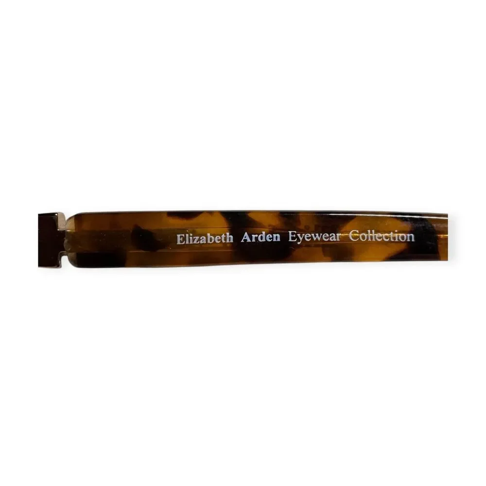 Elizabeth Arden Round Eyeglasses Tortoise Gold Frame Vintage Wear‎